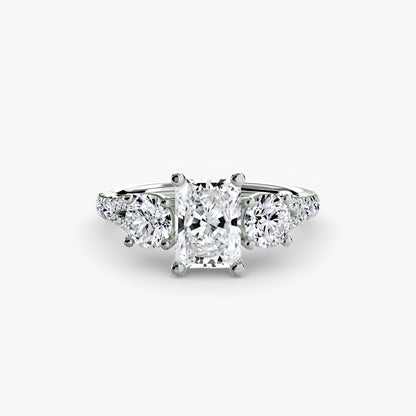 Three-Stone with Pavé Band 3