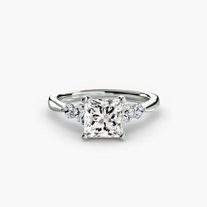 Solitaire with Shoulder Accents 2